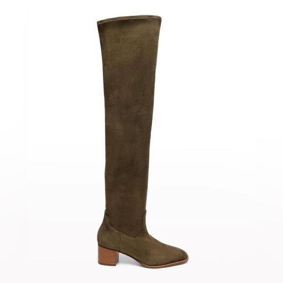JOIE JOANNA DARK TAUPE SUEDE OVER THE KNEE BOOTS SZ.7B - Picture 1 of 9